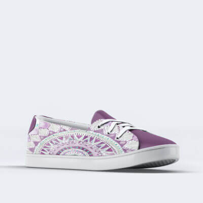Brave Beauty Purple Mandala Women's Sneakers